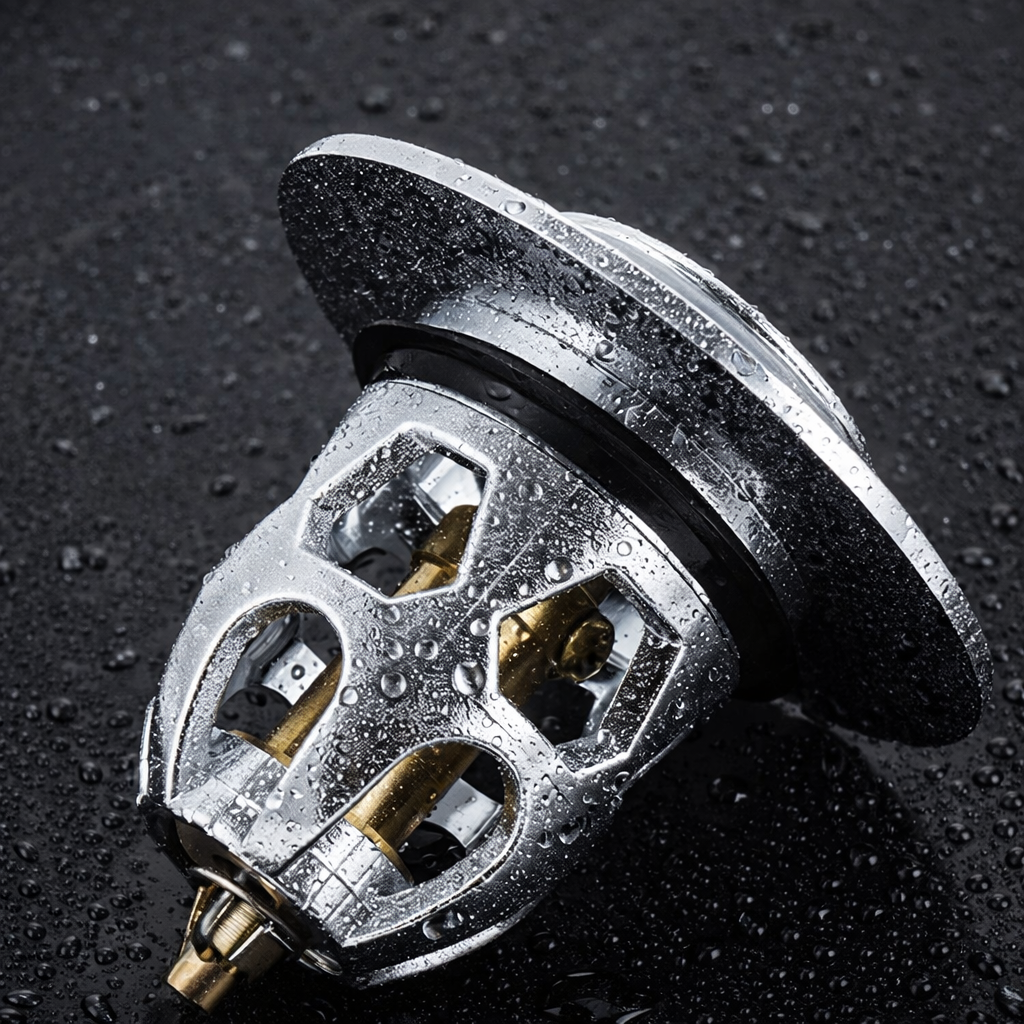 Bouchon de Lavabo Universel Acier Inoxydable Fermeture à Cliquet