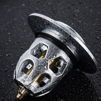 Bouchon de Lavabo Universel Acier Inoxydable Fermeture à Cliquet