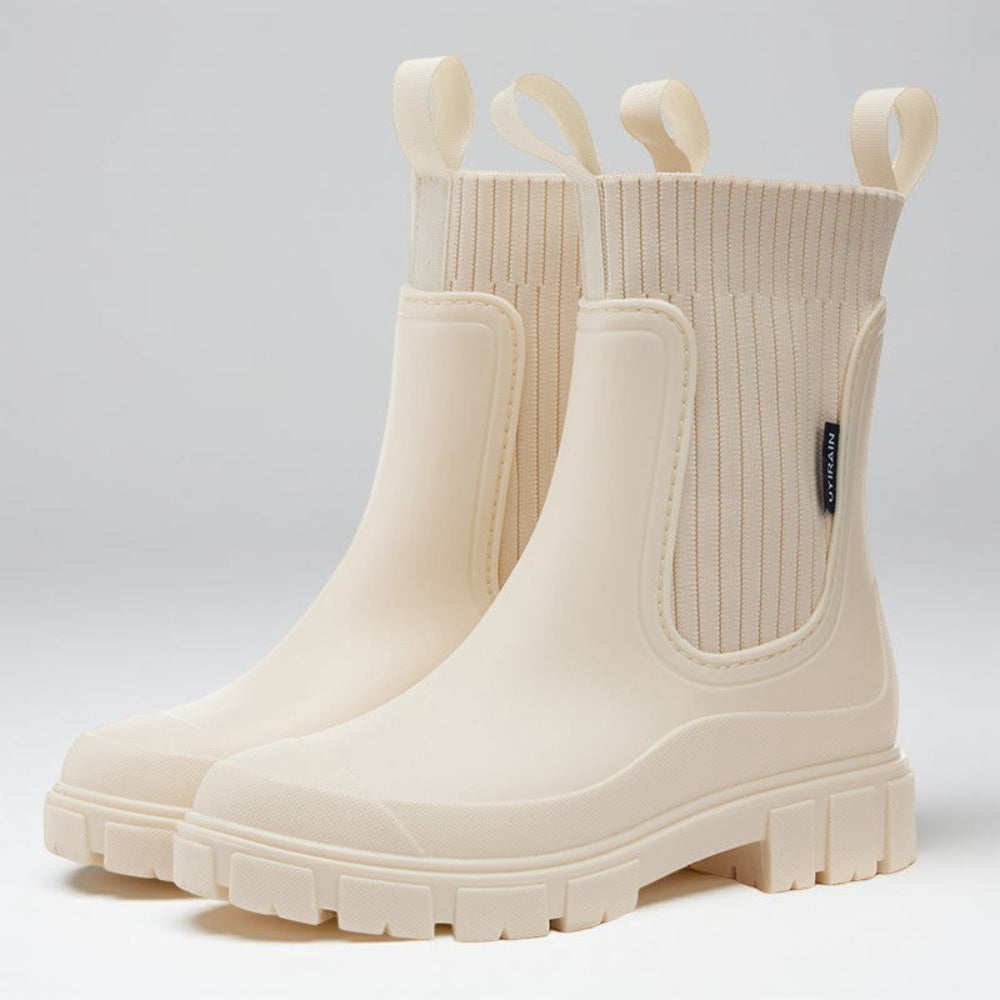 Bottes Chelsea étanches femme hauteur cheville antidérapantes