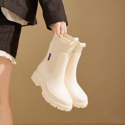 Bottes Chelsea étanches femme hauteur cheville antidérapantes