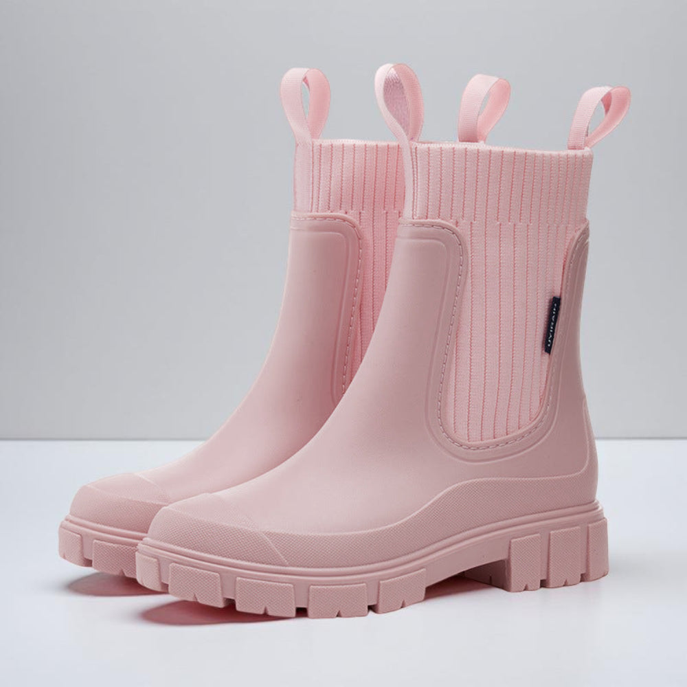 Bottes Chelsea étanches femme hauteur cheville antidérapantes