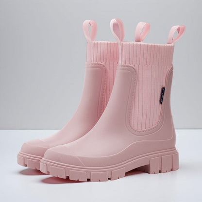 Bottes Chelsea étanches femme hauteur cheville antidérapantes