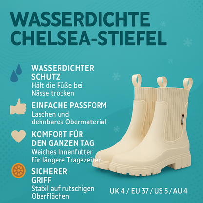 Bottes Chelsea étanches femme hauteur cheville antidérapantes