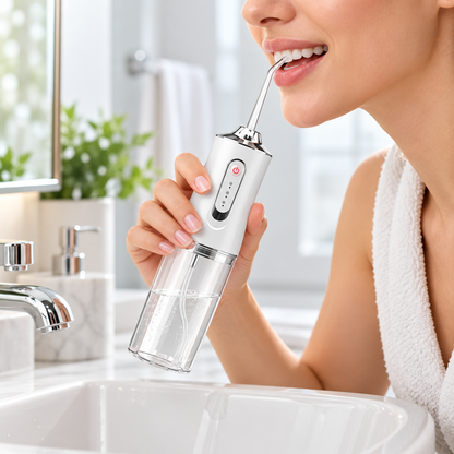 Wasserflosser Mit Austauschbaren Düsen Empfindliche Zähne