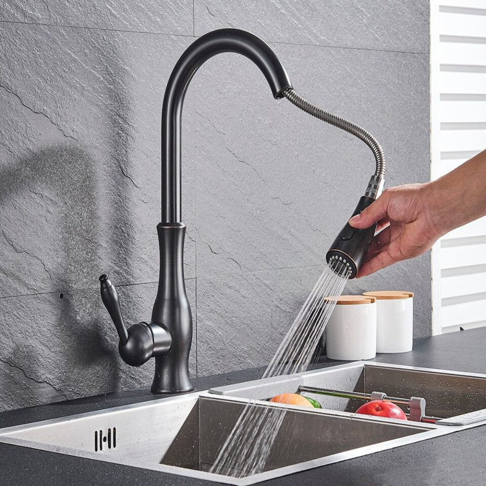 Wasserhahn Küche Edelstahl Modern Ausziehbare Küchenarmatur
