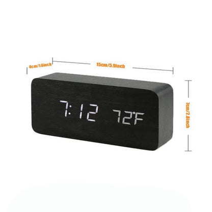 Digital LED Alarm Clock Temperature Alarm Function