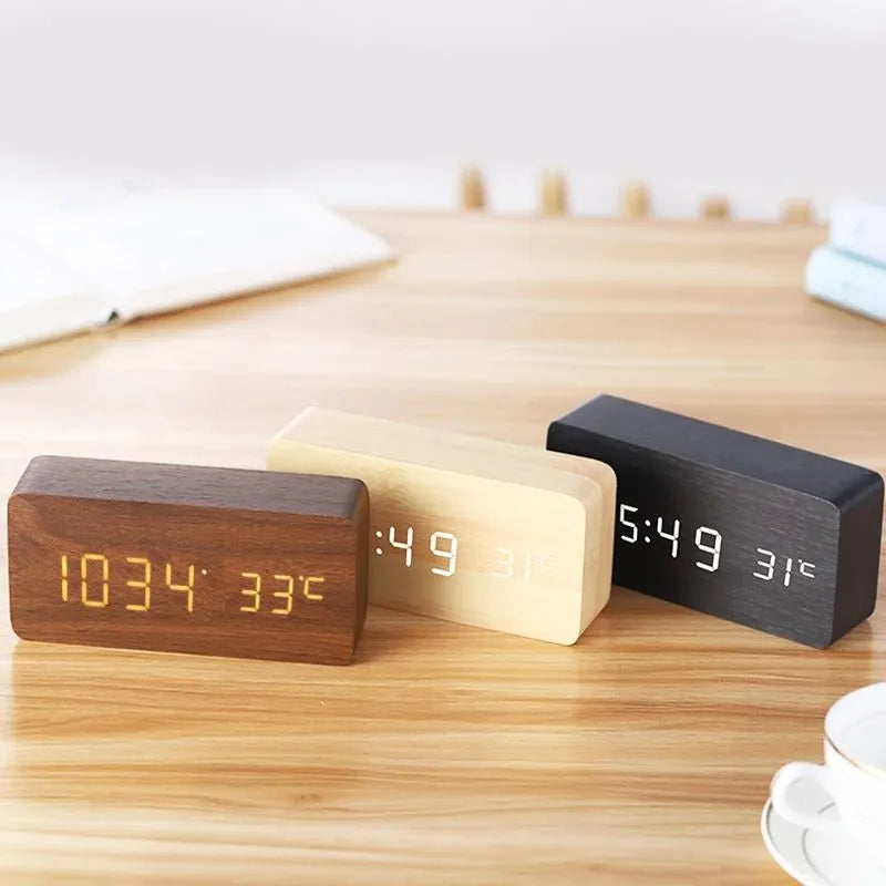 Digital LED Alarm Clock Temperature Alarm Function
