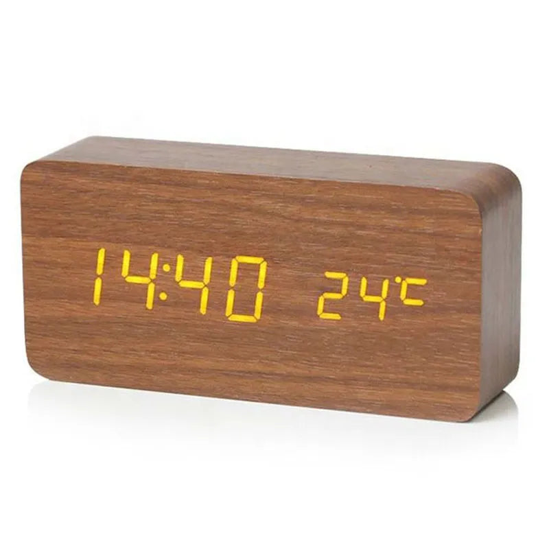 Digital LED Alarm Clock Temperature Alarm Function