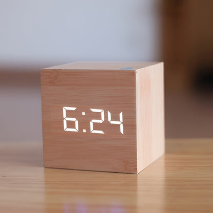Sveglia digitale con display LED, temperatura, orologio da tavolo
