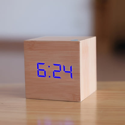 Sveglia digitale con display LED, temperatura, orologio da tavolo