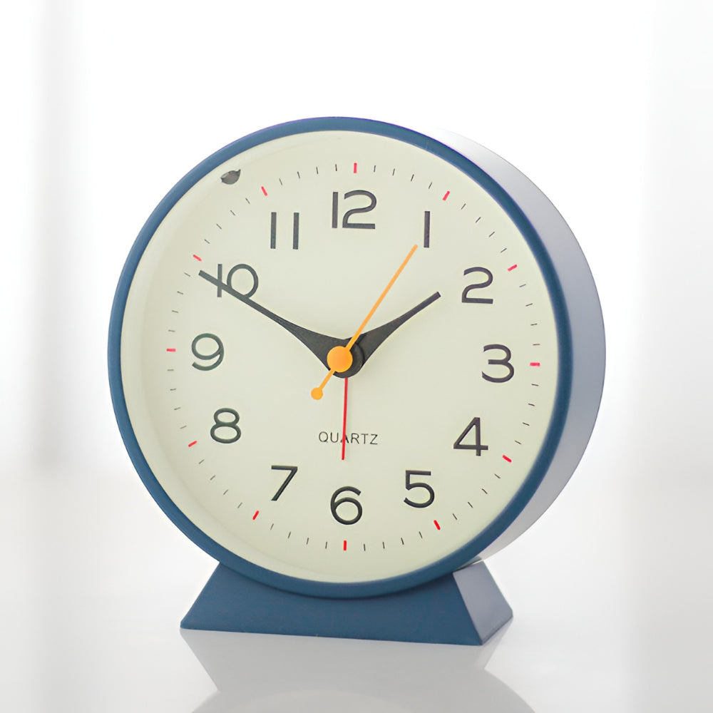 Wecker Tischuhr Retro Analog Leise Nachtlicht