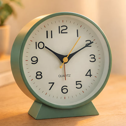 Wecker Tischuhr Retro Analog Leise Nachtlicht