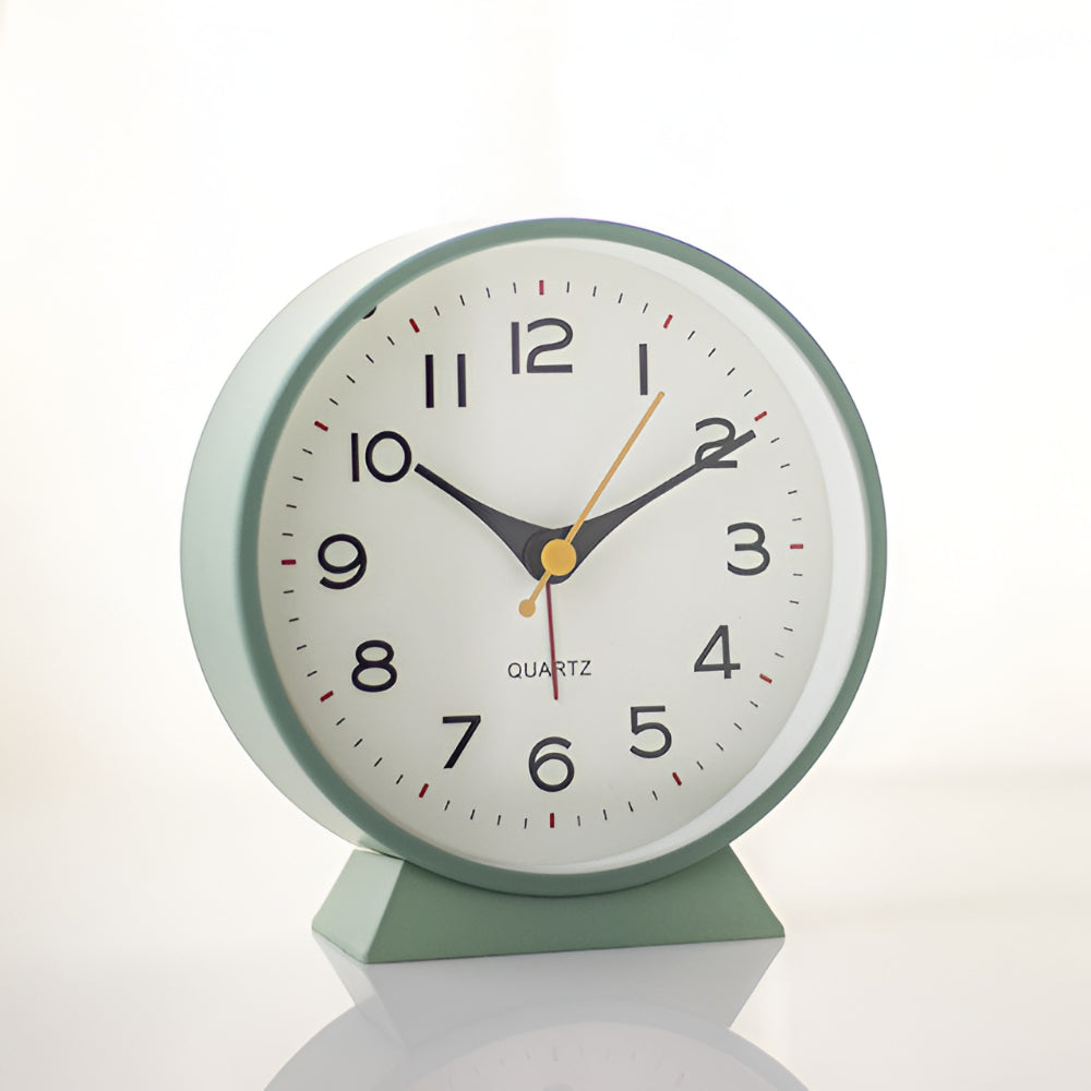 Wecker Tischuhr Retro Analog Leise Nachtlicht