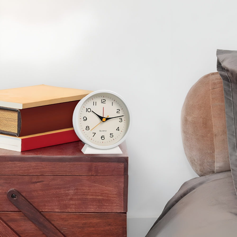 Wecker Tischuhr Retro Analog Leise Nachtlicht
