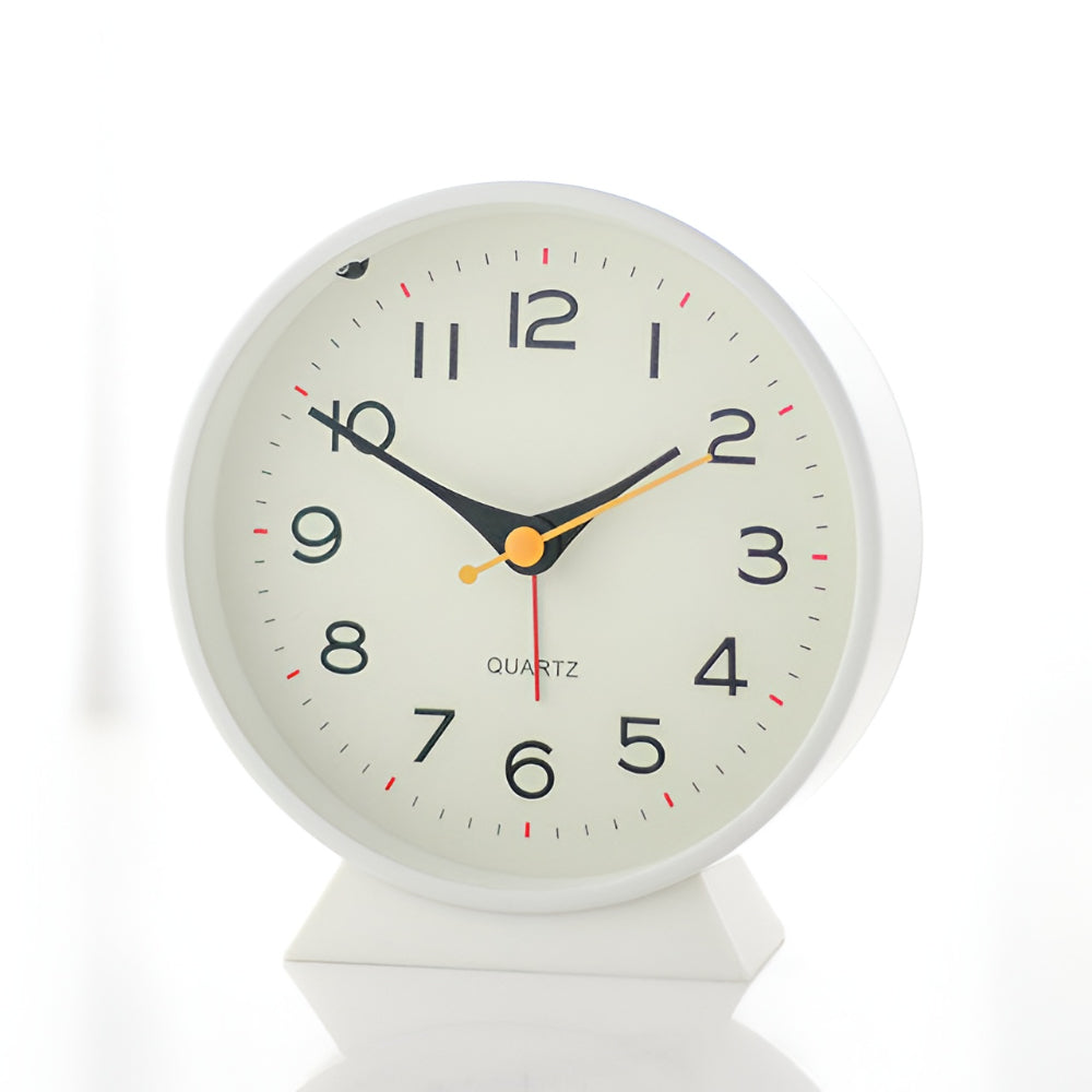 Wecker Tischuhr Retro Analog Leise Nachtlicht