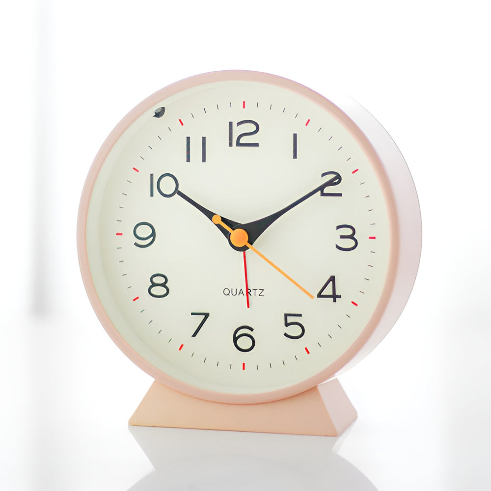 Wecker Tischuhr Retro Analog Leise Nachtlicht