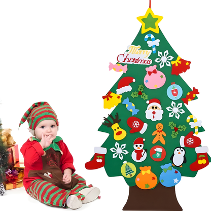 Christmas Felt Tree Children Learning Game Ornament Decoration Tree