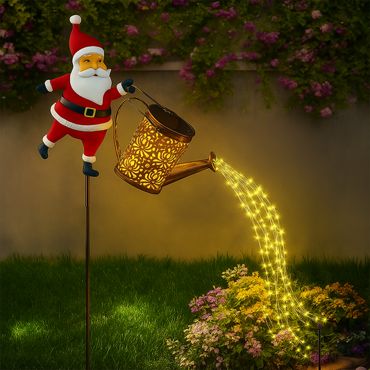 Christmas Solar String Lights Outdoor Garden Decoration Lantern Santa