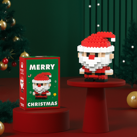 Weihnachten Spielzeug Mini Bausteine Set Deko Figuren