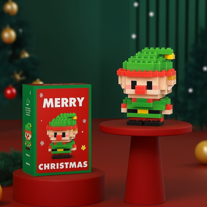 Christmas Toy Mini Building Blocks Set Decorative Figures