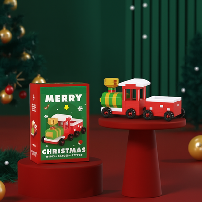 Christmas Toy Mini Building Blocks Set Decorative Figures