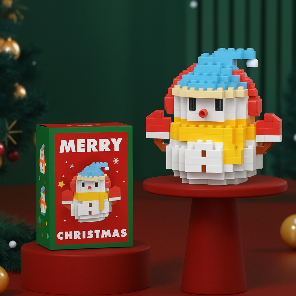 Christmas Toy Mini Building Blocks Set Decorative Figures
