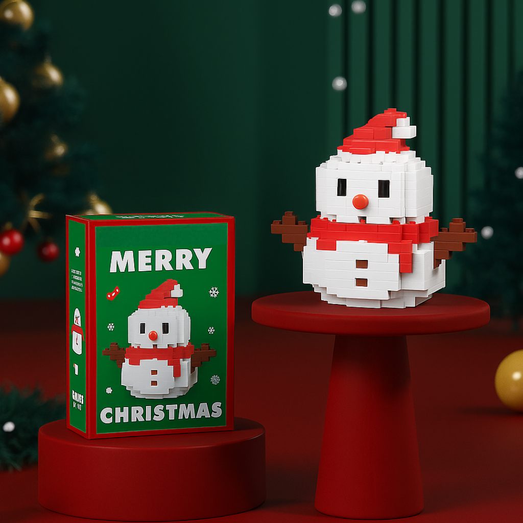 Christmas Toy Mini Building Blocks Set Decorative Figures