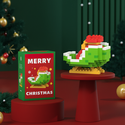 Christmas Toy Mini Building Blocks Set Decorative Figures