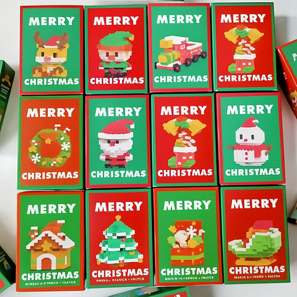 Christmas Toy Mini Building Blocks Set Decorative Figures