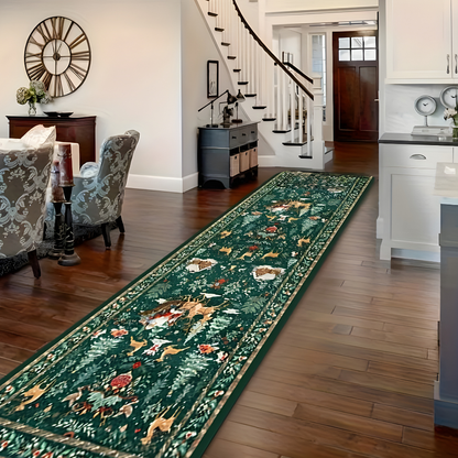 Weihnachtlicher Teppich Läufer Design Rutschfest Wohnkultur