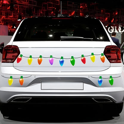 Weihnachts Deko Auto Magnetisch Reflektierende Lichter Set Außen