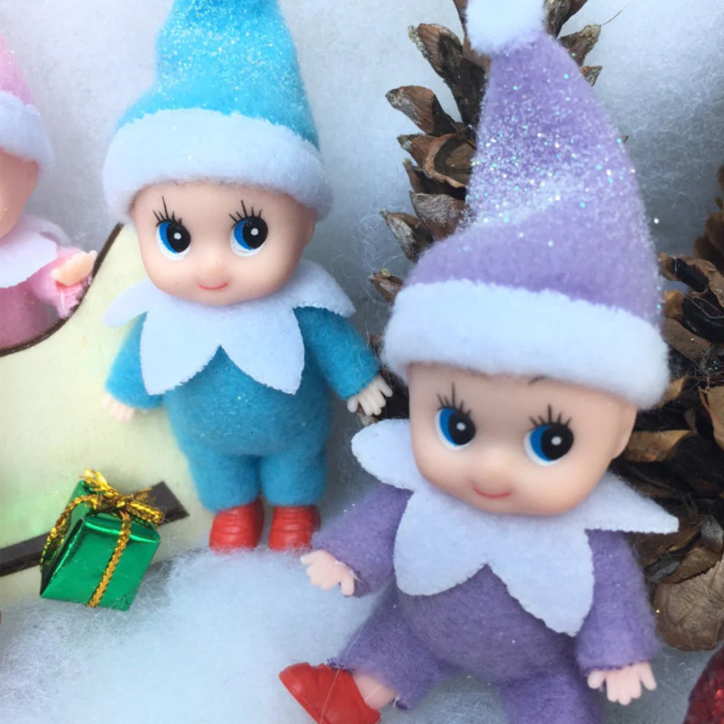 Weihnachtsdeko Elf Puppe Mini Dekoration für Kinder und Familie 8