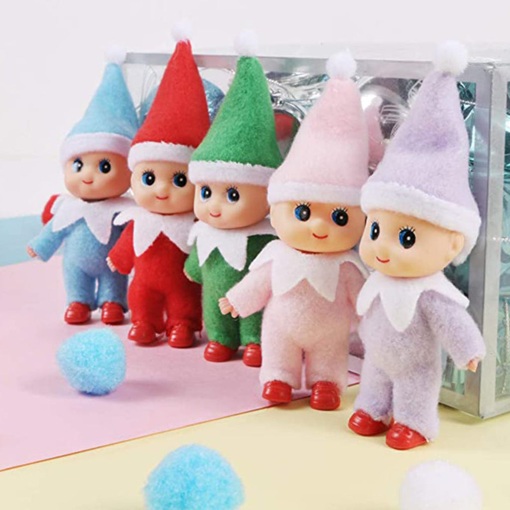 Weihnachtsdeko Elf Puppe Mini Dekoration für Kinder und Familie 2