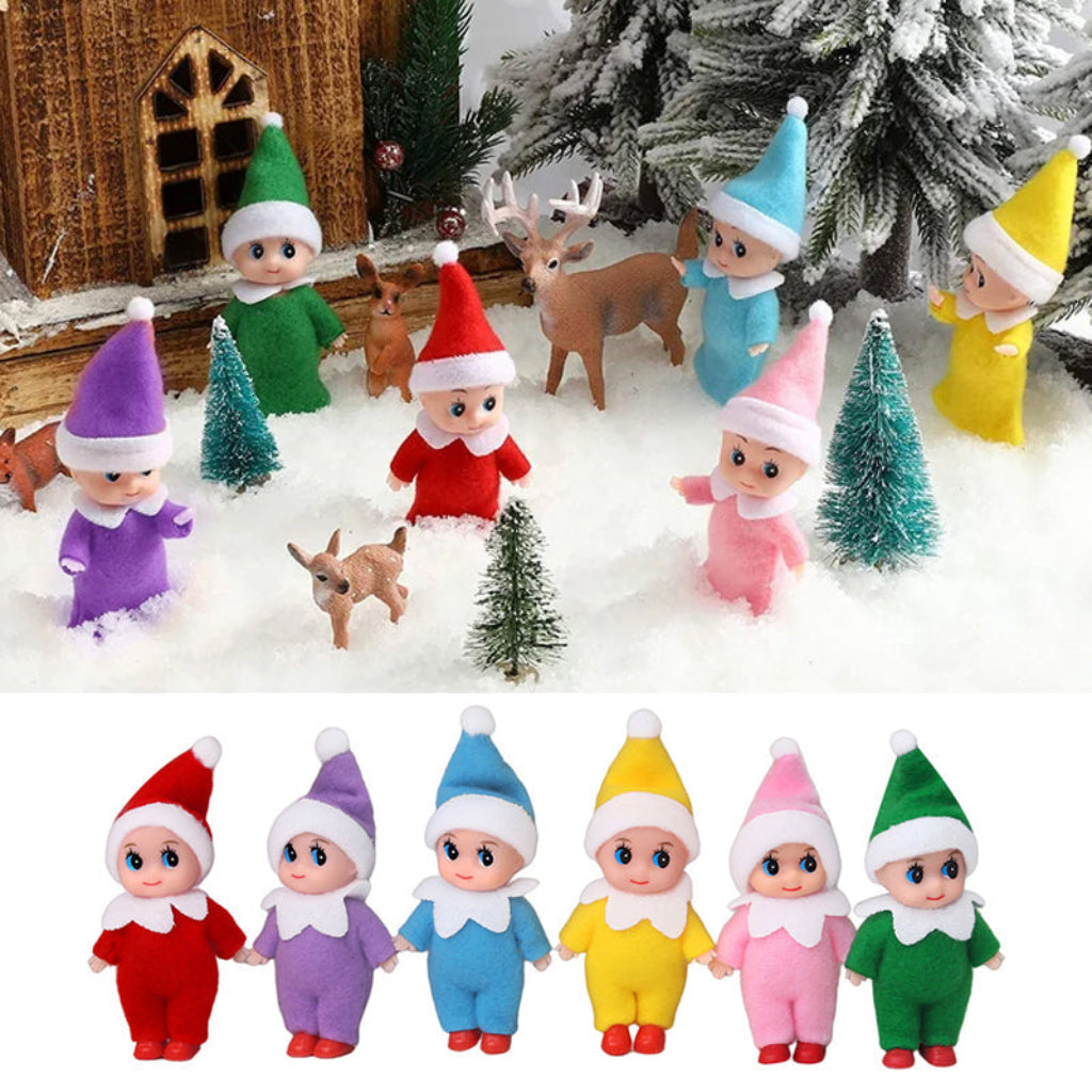 Weihnachtsdeko Elf Puppe Mini Dekoration für Kinder und Familie 1