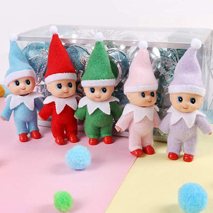 Weihnachtsdeko Elf Puppe Mini Dekoration für Kinder und Familie 3