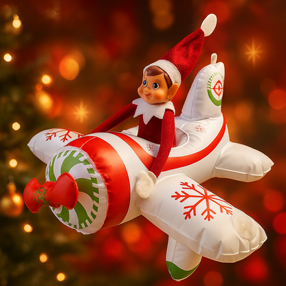 Weihnachtsdeko Aufblasbarer Elf Kit 24 Flugzeug Geschenkfigur