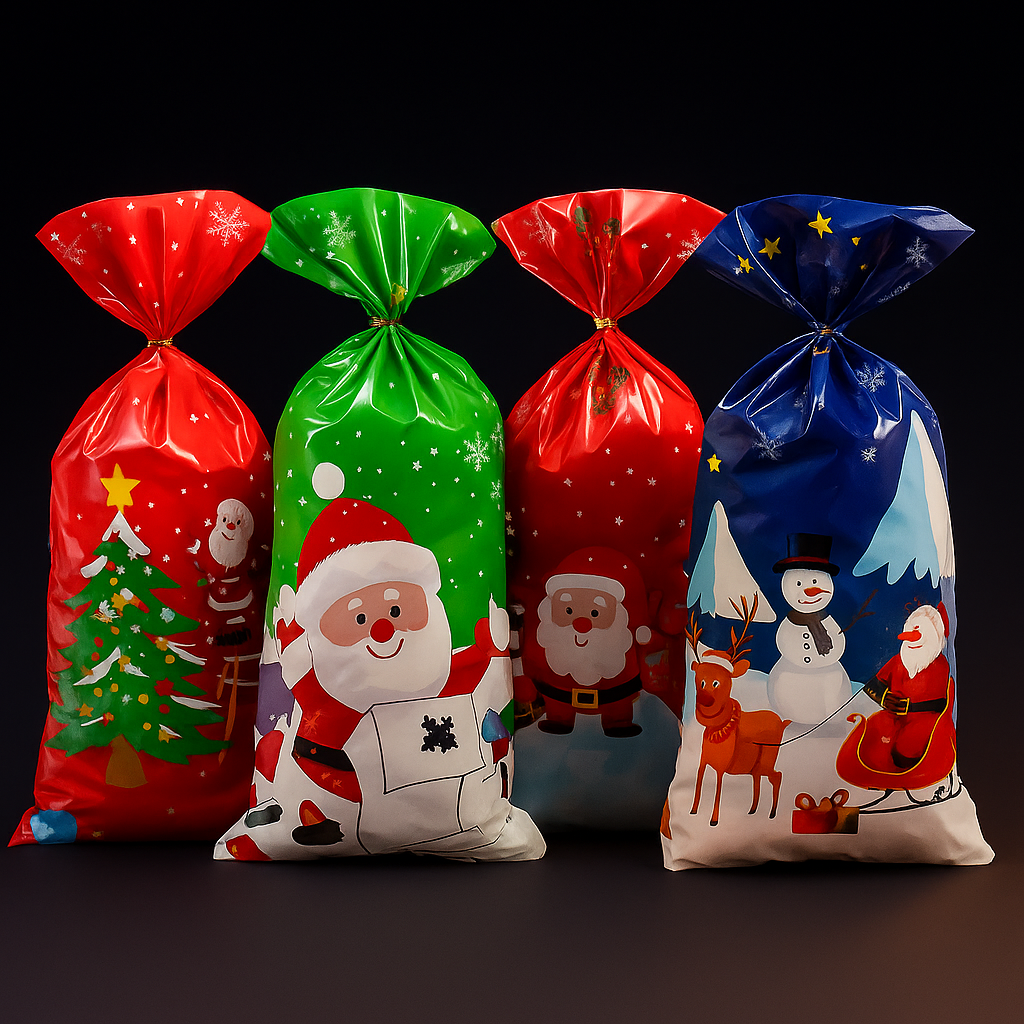 Christmas Gift Bags Funny Pattern Pouch Gifts