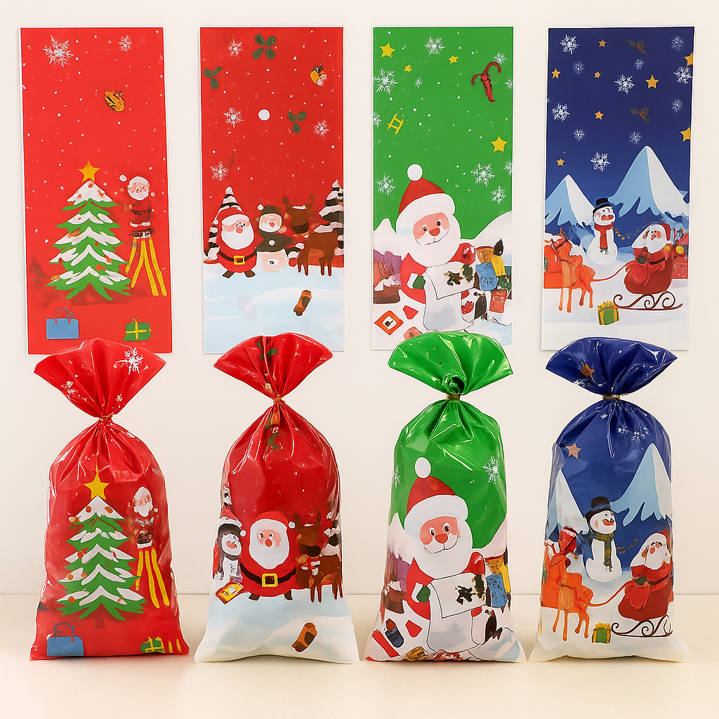 Christmas Gift Bags Funny Pattern Pouch Gifts