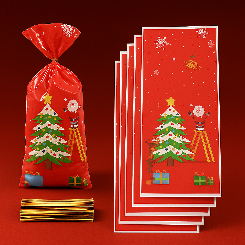 Christmas Gift Bags Funny Pattern Pouch Gifts