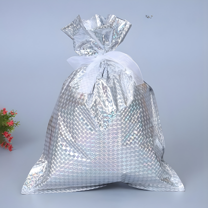 Weihnachts Geschenkbeutel Wiederverwendbar Aluminiumfolie Geschenktasche