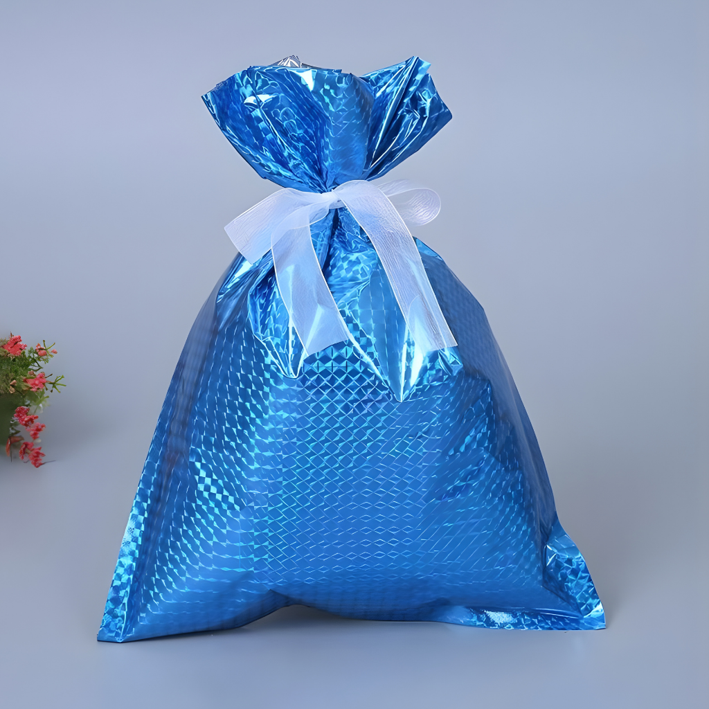Weihnachts Geschenkbeutel Wiederverwendbar Aluminiumfolie Geschenktasche