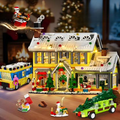 Weihnachts Haus Bausatz Licht Winter Dorf Spielzeug Geschenk