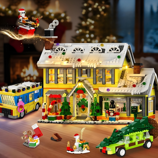 Weihnachts Haus Bausatz Licht Winter Dorf Spielzeug Geschenk