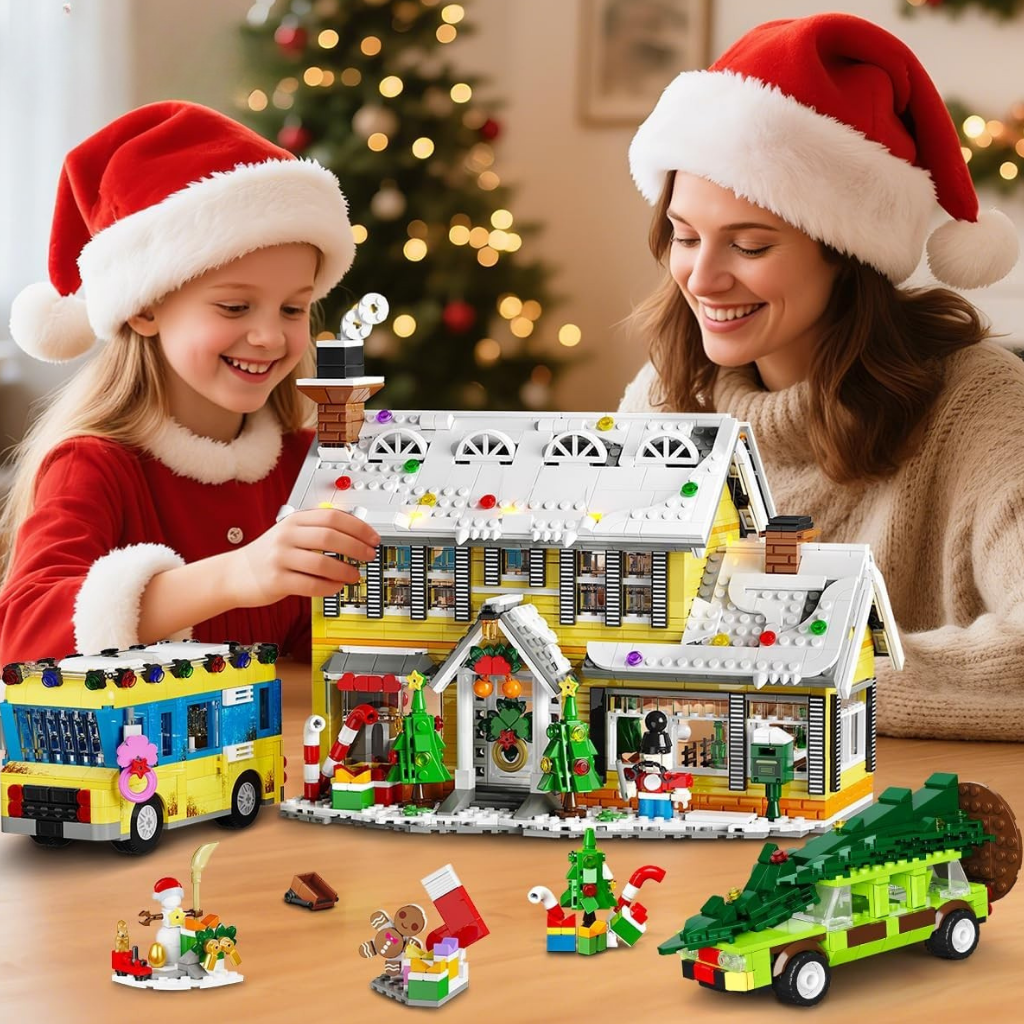 Weihnachts Haus Bausatz Licht Winter Dorf Spielzeug Geschenk