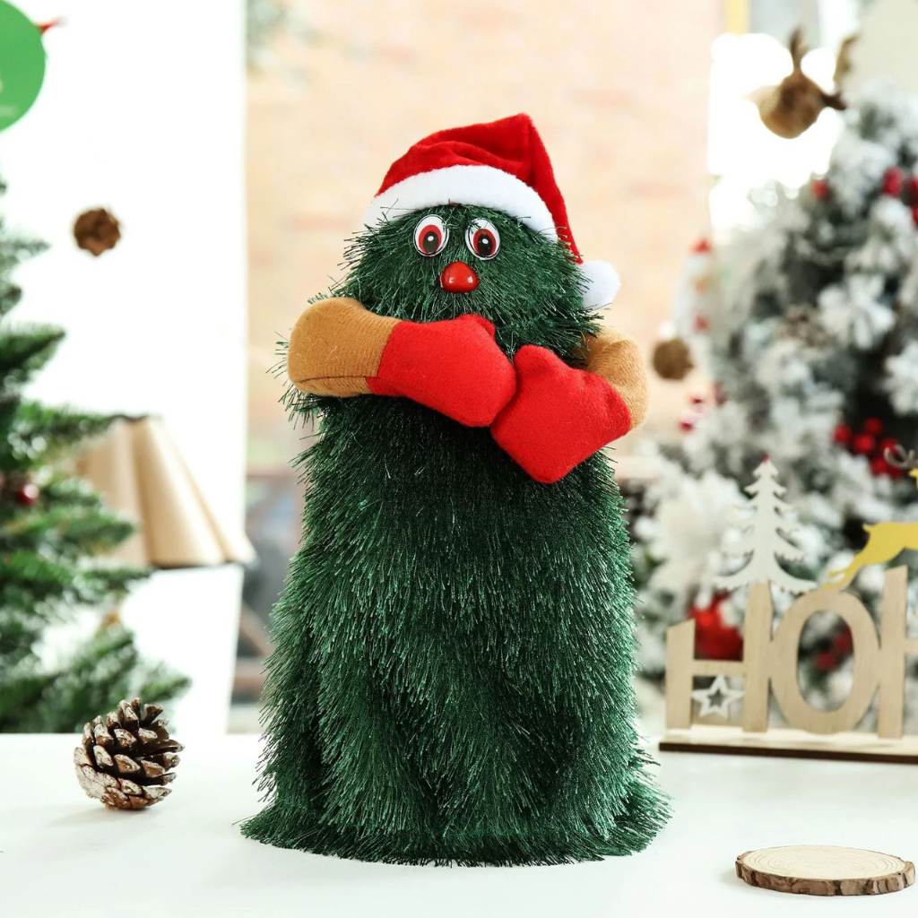 Weihnachts Spielzeug Tanzender Tannenbaum Plüschfigur Musikpuppe