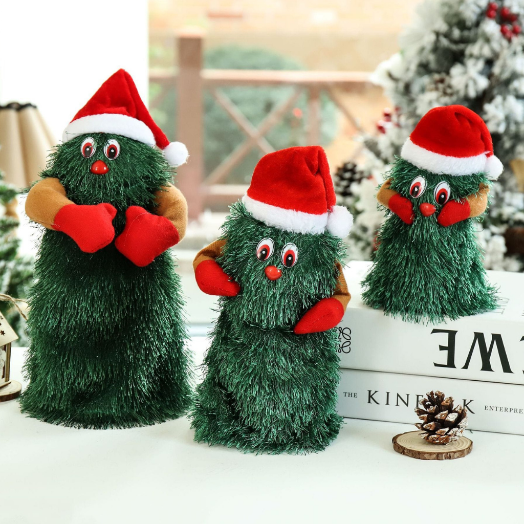 Weihnachts Spielzeug Tanzender Tannenbaum Plüschfigur Musikpuppe