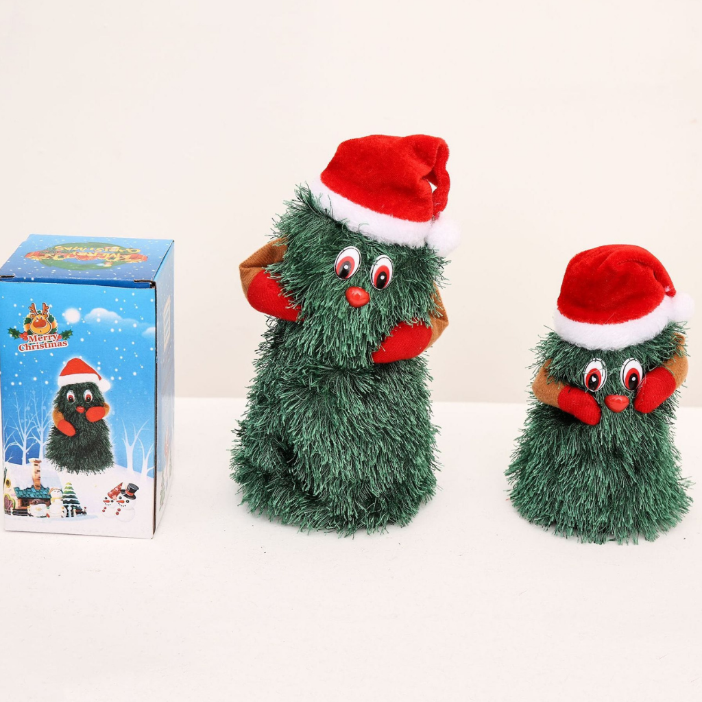 Weihnachts Spielzeug Tanzender Tannenbaum Plüschfigur Musikpuppe