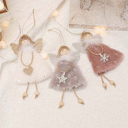 Christmas Ornament Fabric Angel Decoration Hanging Figure Set
