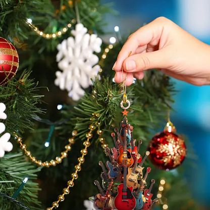 Weihnachtsbaum Anhänger Gitarren Weihnachts Ornament Handgemacht Akryl