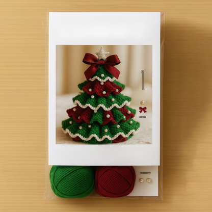 Weihnachtsbaum Häkelset Handgemachte Deko DIY Bastelkit